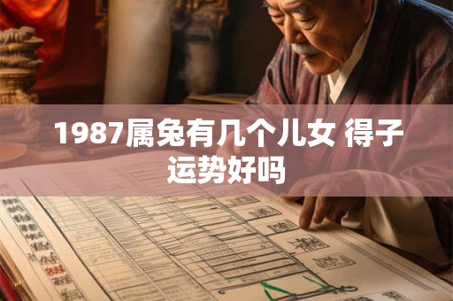 1987属兔有几个儿女 得子运势好吗