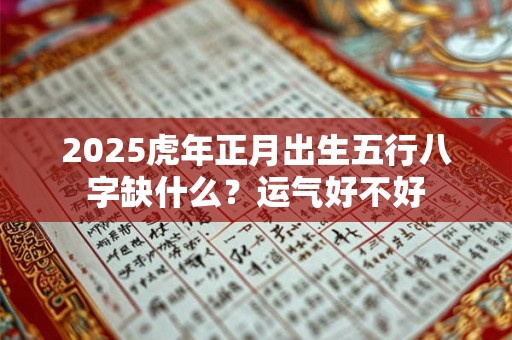 2025虎年正月出生五行八字缺什么？运气好不好