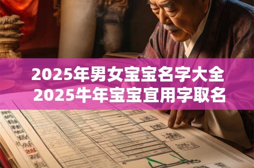 2025年男女宝宝名字大全 2025牛年宝宝宜用字取名赏析
