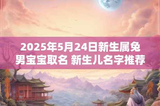 2025年5月24日新生属兔男宝宝取名 新生儿名字推荐