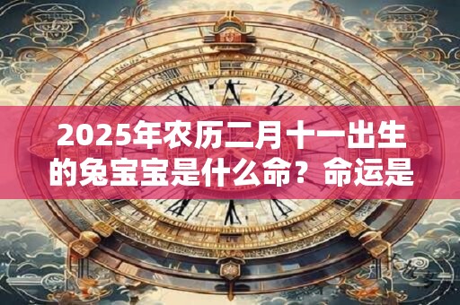 2025年农历二月十一出生的兔宝宝是什么命？命运是好是坏？