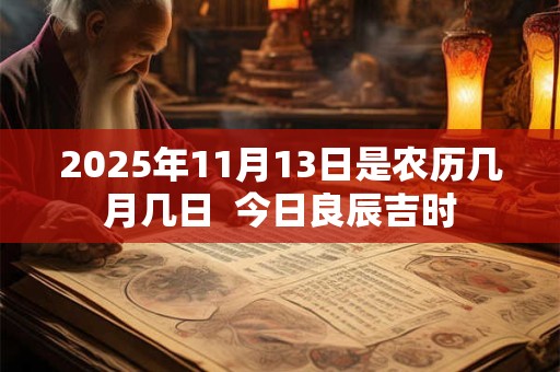 2025年11月13日是农历几月几日  今日良辰吉时