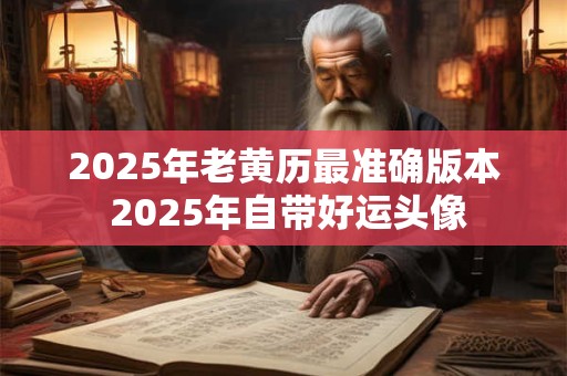 2025年老黄历最准确版本 2025年自带好运头像