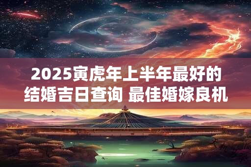 2025寅虎年上半年最好的结婚吉日查询 最佳婚嫁良机