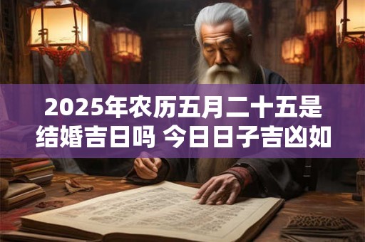 2025年农历五月二十五是结婚吉日吗 今日日子吉凶如何
