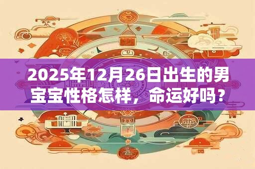 2025年12月26日出生的男宝宝性格怎样，命运好吗？