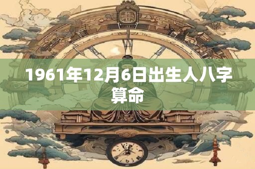 1961年12月6日出生人八字算命