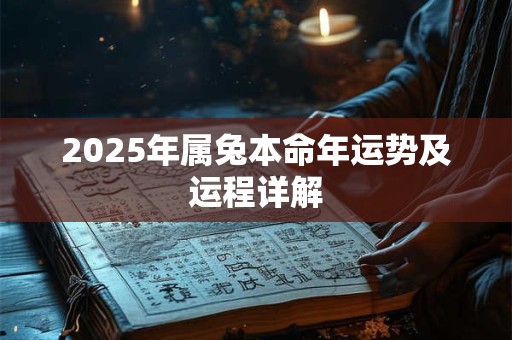 2025年属兔本命年运势及运程详解