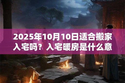 2025年10月10日适合搬家入宅吗？入宅暖房是什么意思？