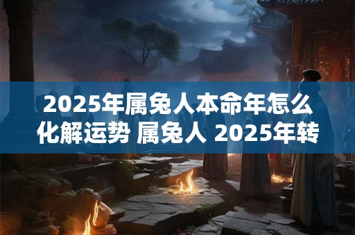 2025年属兔人本命年怎么化解运势 属兔人 2025年转运方法