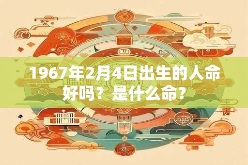 1967年2月4日出生的人命好吗？是什么命？