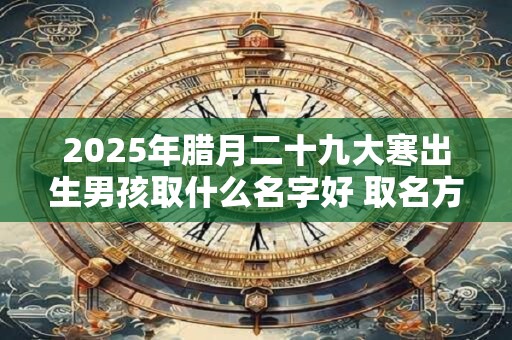 2025年腊月二十九大寒出生男孩取什么名字好 取名方法推荐 2025年腊月二十九大寒出生男孩取什么名字好 取名方法推荐
