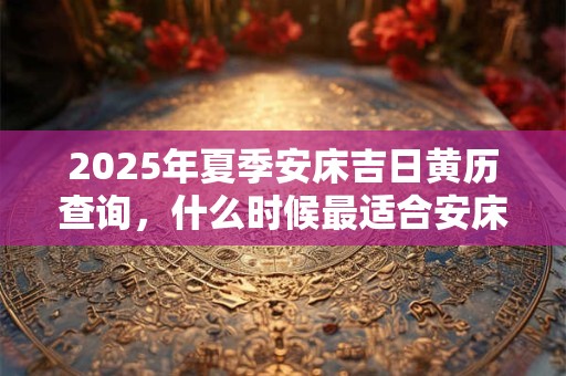 2025年夏季安床吉日黄历查询，什么时候最适合安床？