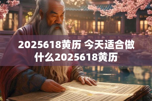 2025618黄历 今天适合做什么2025618黄历