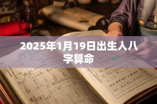 2025年1月19日出生人八字算命