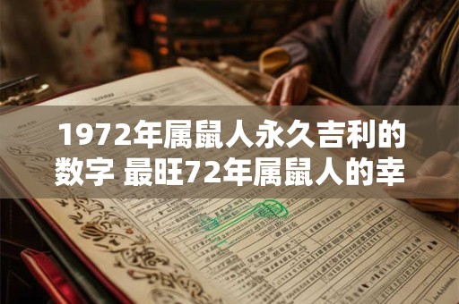 1972年属鼠人永久吉利的数字 最旺72年属鼠人的幸运数字