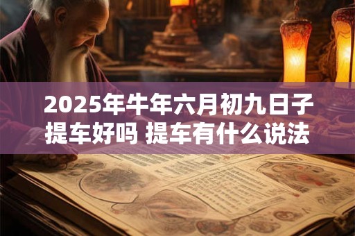 2025年牛年六月初九日子提车好吗 提车有什么说法