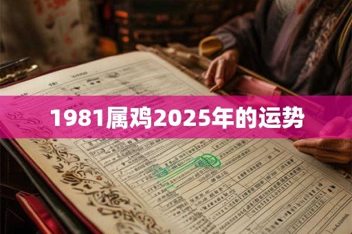 1981属鸡2025年的运势