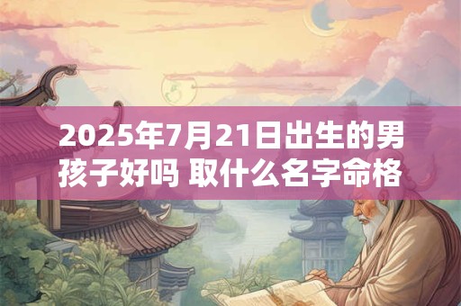 2025年7月21日出生的男孩子好吗 取什么名字命格好