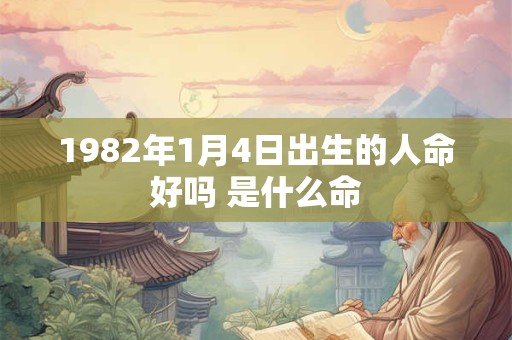 1982年1月4日出生的人命好吗 是什么命