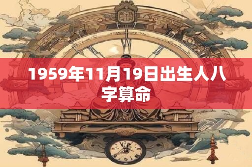 1959年11月19日出生人八字算命 1959年11月19日出生人八字算命