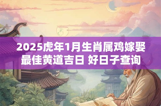 2025虎年1月生肖属鸡嫁娶最佳黄道吉日 好日子查询