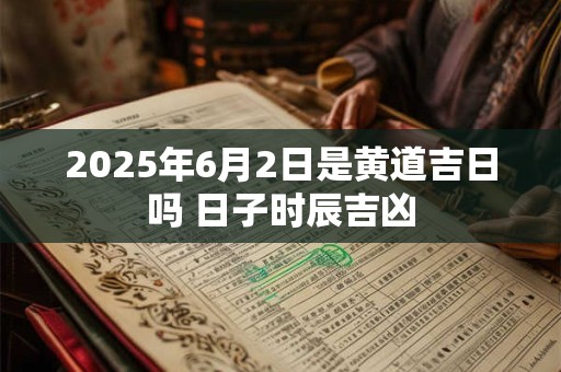 2025年6月2日是黄道吉日吗 日子时辰吉凶