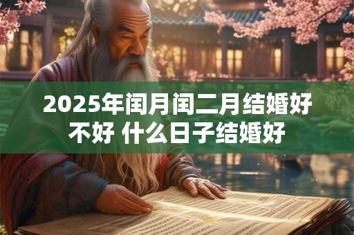 2025年闰月闰二月结婚好不好 什么日子结婚好