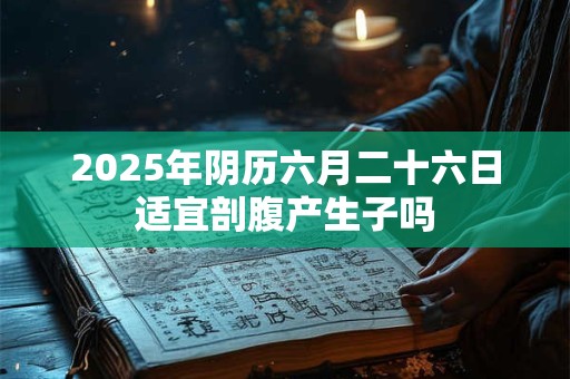 2025年阴历六月二十六日适宜剖腹产生子吗