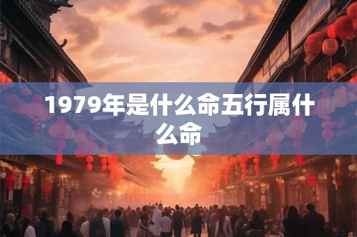 1979年是什么命五行属什么命