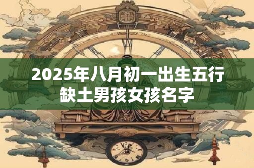 2025年八月初一出生五行缺土男孩女孩名字