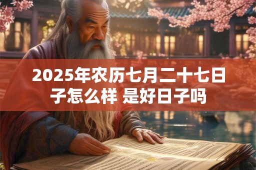 2025年农历七月二十七日子怎么样 是好日子吗