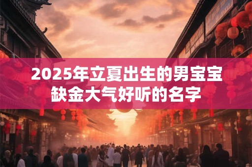 2025年立夏出生的男宝宝缺金大气好听的名字