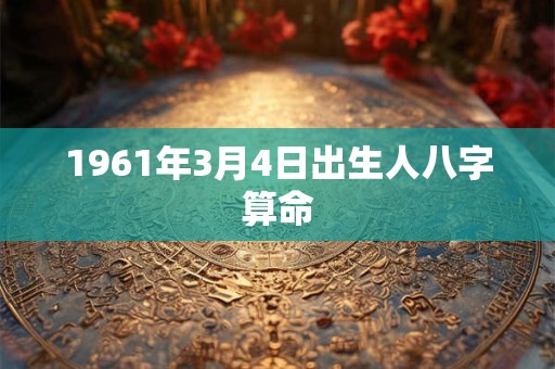 1961年3月4日出生人八字算命