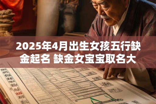 2025年4月出生女孩五行缺金起名 缺金女宝宝取名大全