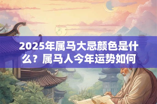 2026年属马大忌颜色是什么？属马人今年运势如何