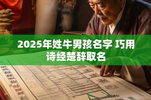 2025年姓牛男孩名字 巧用诗经楚辞取名