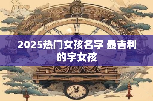 2025热门女孩名字 最吉利的字女孩