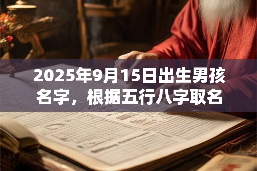 2025年9月15日出生男孩名字，根据五行八字取名