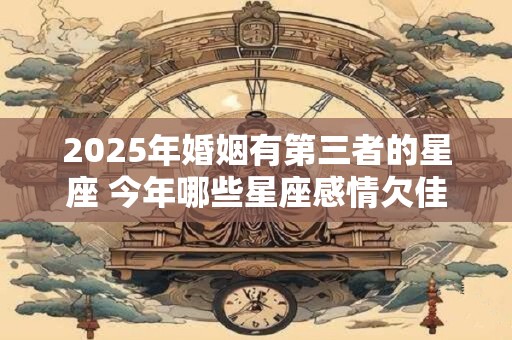 2025年婚姻有第三者的星座 今年哪些星座感情欠佳