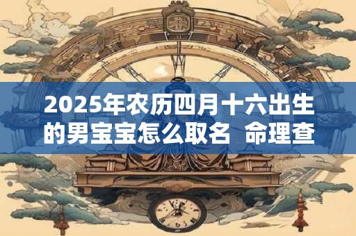 2025年农历四月十六出生的男宝宝怎么取名  命理查询