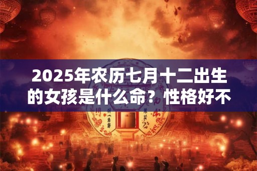 2025年农历七月十二出生的女孩是什么命？性格好不好？