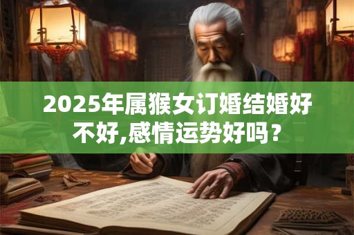 2025年属猴女订婚结婚好不好,感情运势好吗？