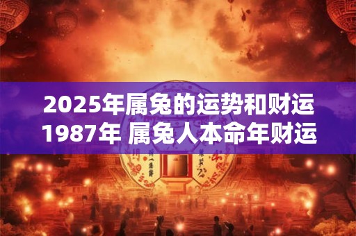 2026年属兔的运势和财运1987年 属兔人本命年财运好吗 2026年属兔的运势和财运1987年 属兔人本命年财运好吗