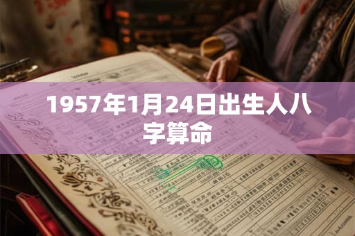 1957年1月24日出生人八字算命