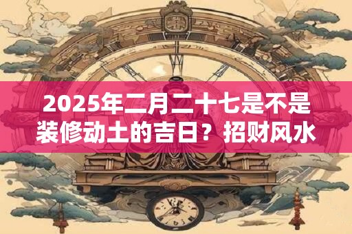 2025年二月二十七是不是装修动土的吉日?招财风水 2025年二月二十七是不是装修动土的吉日?招财风水
