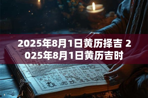 2025年8月1日黄历择吉 2025年8月1日黄历吉时