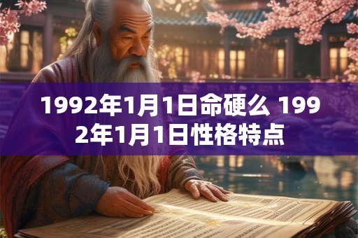 1992年1月1日命硬么 1992年1月1日性格特点