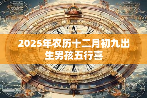 2025年农历十二月初九出生男孩五行喜 2025年农历十二月初九出生男孩五行喜