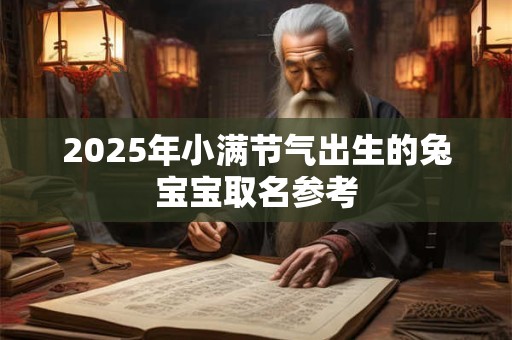 2025年小满节气出生的兔宝宝取名参考